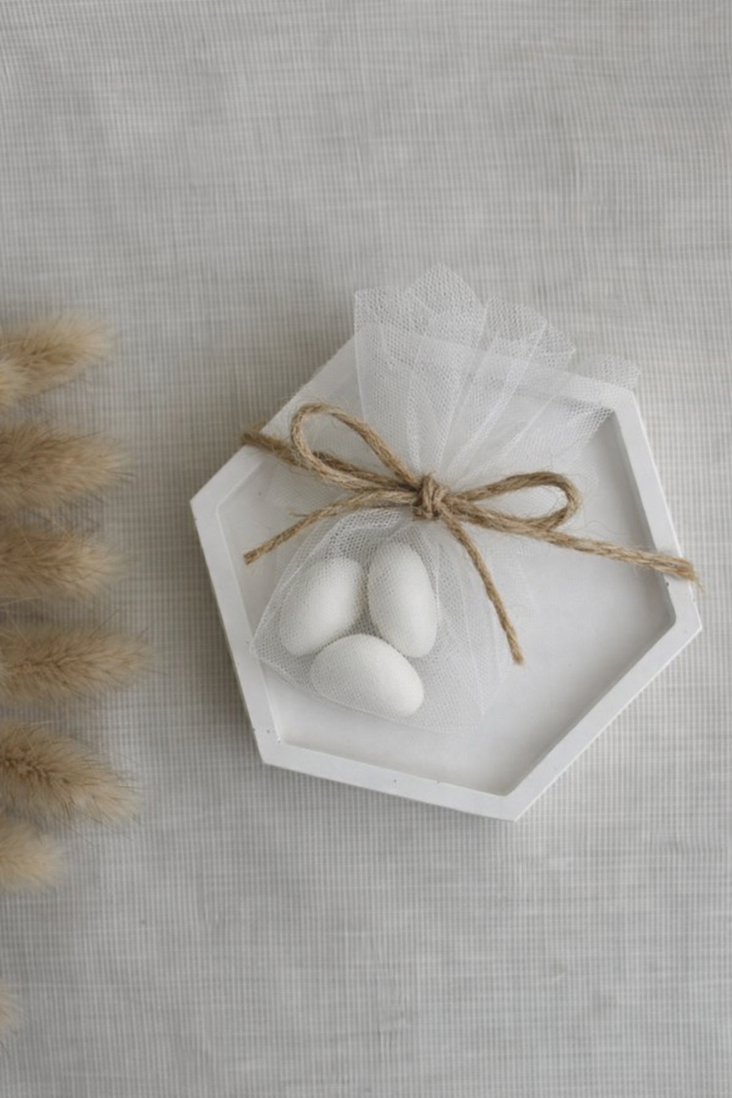 Hexagon Tray Baby Powder – Κεραμικός Εξάγωνος Δίσκος - Image 3