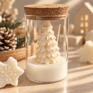 Golden Christmas Tree |-Yucca Candle